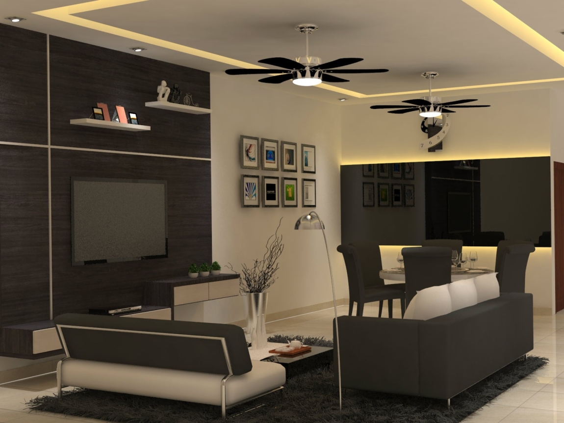 Living Room Design - Kuala Lumpur Interior Design Contractor - Kuala Lumpur 3D Design Drawing