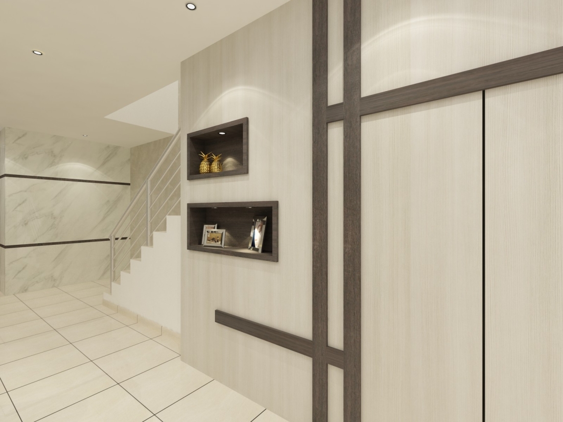 Living Hall Design - Selangor Interior Design Contractor - Kuala Lumpur 3D Design Drawing