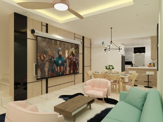 Living Hall Design - Selangor