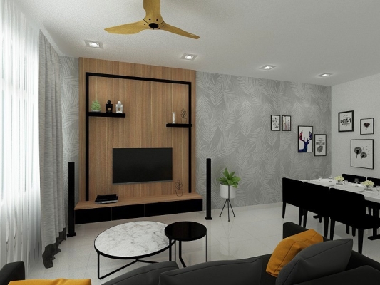 Living Hall Design - Selangor