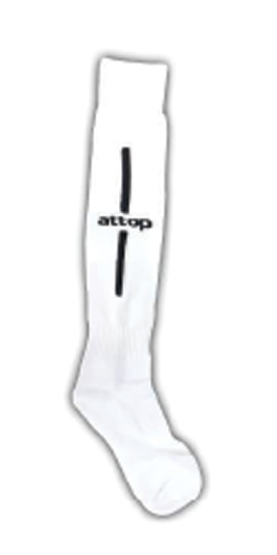 ATTOP SOCCER SOCKS AS09 WHITE/BLACK