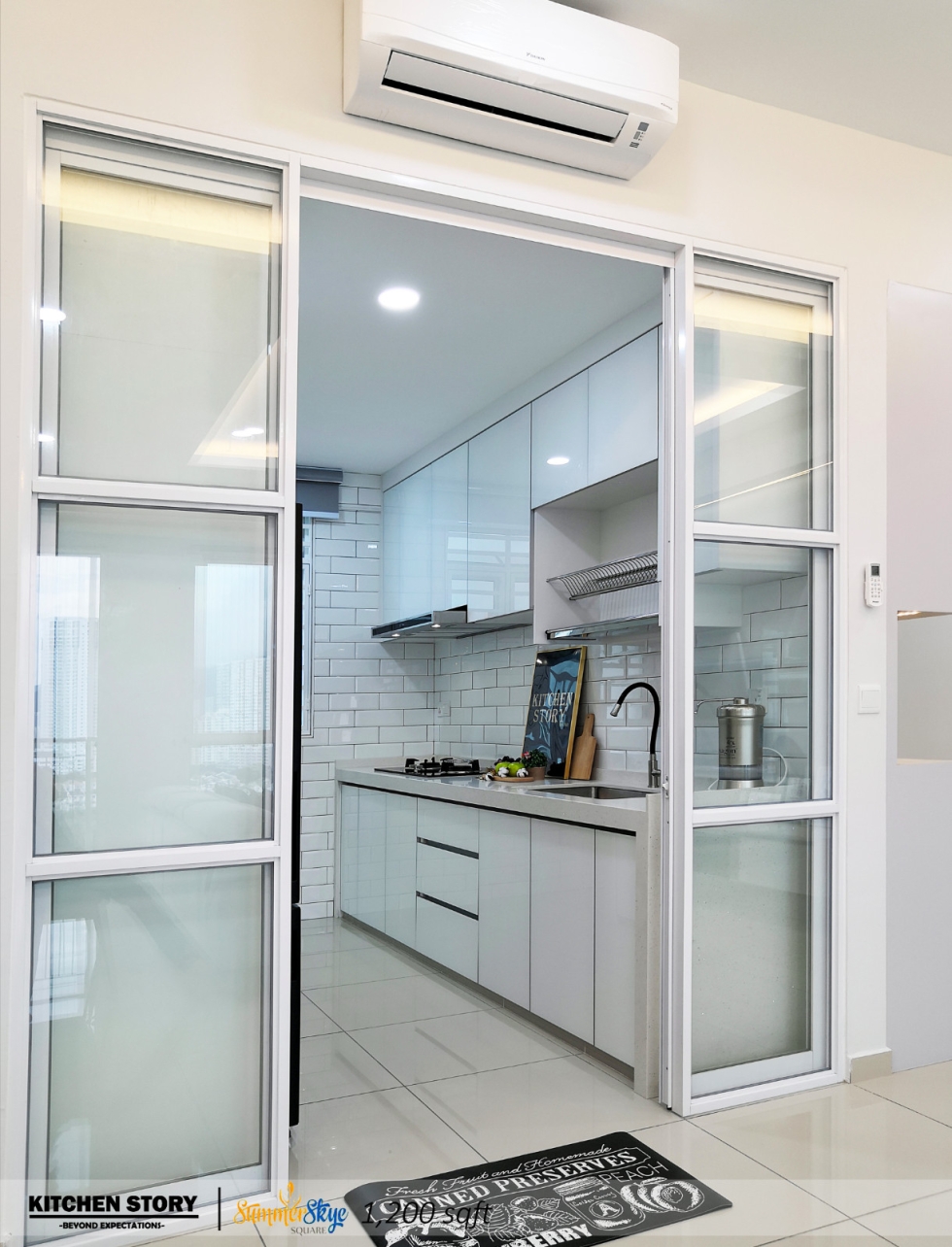 Sliding Glass Partition Kitchen Design Custom Made Partition Divider Kitchen Story Sdn Bhd