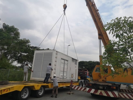 Supply 1 unit 1000kva & 500kva generator rental for construction work at Pahang