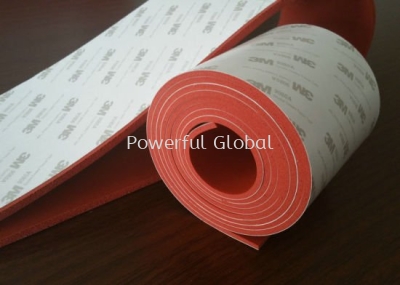 Silicone Foam Rubber Sheet with One Side Adhesive Tape