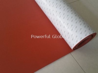 Silicone Rubber Sheets with Adhesive 3M
