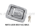 TRUCK BUS TRAILER VAN DOOR HARWARE LOCK ELECTRIC CABINET LOCK  INDUSTRIAL EQUIPMENT DOOR INDUSTRIAL CABINET LOCK PULL TYPE PANEL CABINET LOCK MECHANICAL DOOR LOCKS PANEL CONTAINER LOCK BS511 (CHROME)  Luggage Compartment Lock Lock Lock, Door Sensor, Door Remote Control, Door Belt