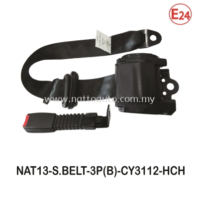 SAFETY BELT 3POINT AUTO(BLACK)  