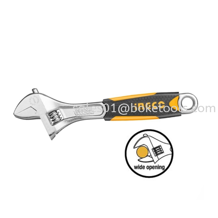 (AVAILABLE IN PIONEER BRANCH) INGCO HADW131068 / HADW131088 / HADW131108 / HADW131128 Adjustable Wrench ADJUSTABLE WRENCH HAND TOOLS  POWER TOOLS - INGCO
