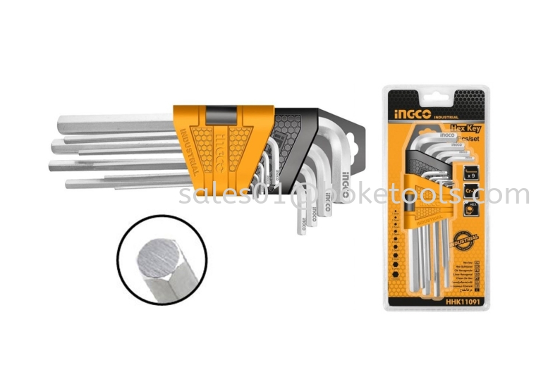 (AVAILABLE IN PIONEER BRANCH) INGCO HHK11091 Hex key HEX KEY HAND TOOLS  POWER TOOLS - INGCO