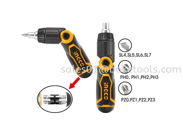 (AVAILABLE IN PIONEER BRANCH) INGCO AKISD1208 13 IN 1 Ratchet Screwdriver Set SCREWDRIVER SET HAND TOOLS  POWER TOOLS - INGCO