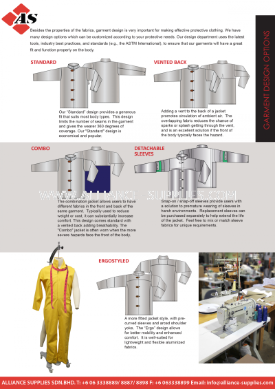 CPA Foundry Protection - Garment Design Options