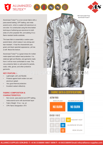 CPA Foundry Protection - Aluminized Trutextm