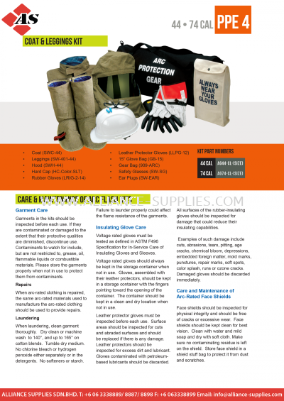 CPA Arc Flash Protection - Kits