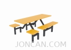 MODEL - C6 FRP CANTEEN SET FRP Canteen Furniture