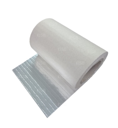 Single Sided Reflective Aluminium Paper Foil, 8x8 Fiberglass Scrim Reinforced (K730A)