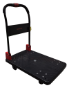 260003BK - Platform Trolley UDL 180Kg (Plastic) Hand Fold (Black) PLATFORM TROLLEYS MATERIAL HANDLING EQUIPMENTS