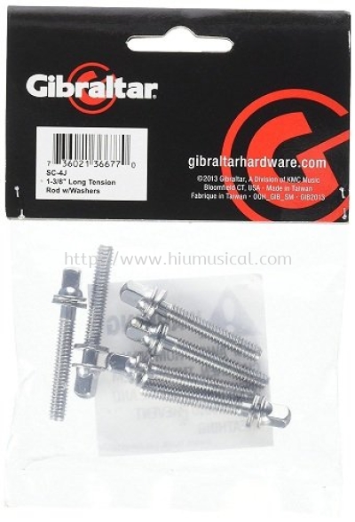 Gibraltar SC-4J 1 3/8inch (35mm) Tension Rods w/Washer (6/Pack)