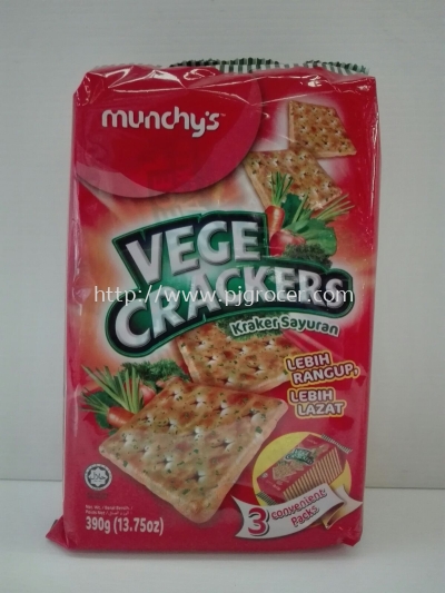 Munchy Vege Crackers 390gm