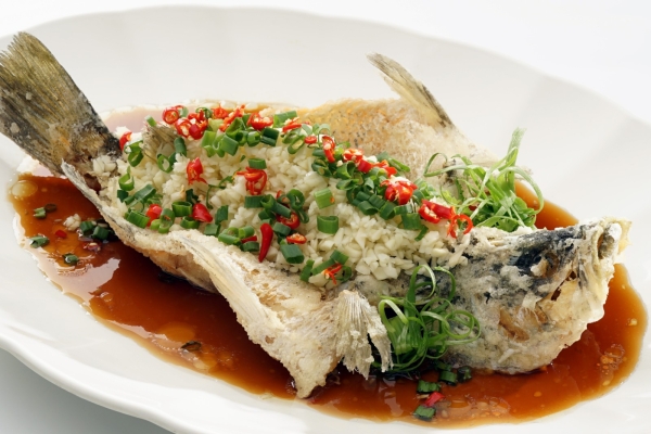 Deep-fried Sea Bass