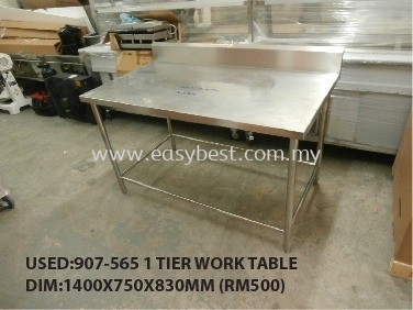 USED:907-565 1 TIER WORK TABLE