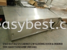 USED:907-562 S/S CABINET C/W SLIDDING DOOR & DRAWER Used-Kitchen Equipments