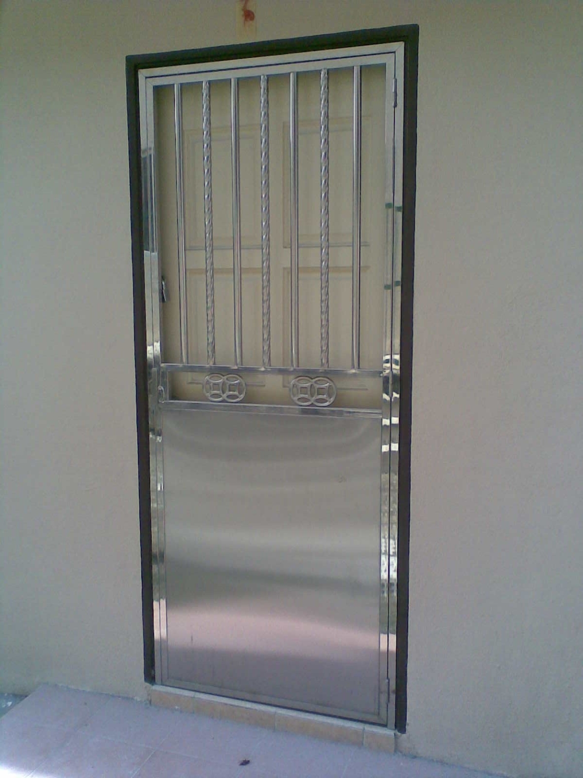 Stainless Steel Safety Door Sample Of Stainless Steel Grille Door Design Grille Malaysia Reference Renovation Design 