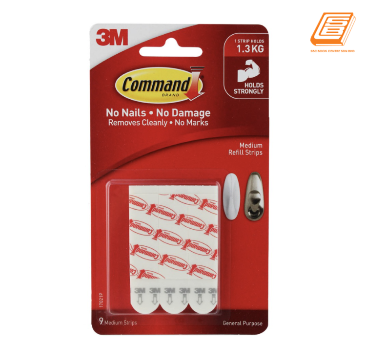 3M - Medium Refill Strips - (17021P)