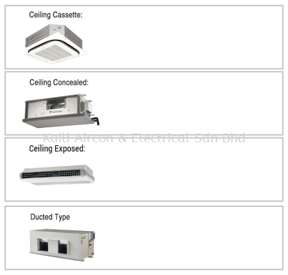 DAIKIN DUCTED PACKAGE / CASSETTE TYPE / CEILING EXPOSED