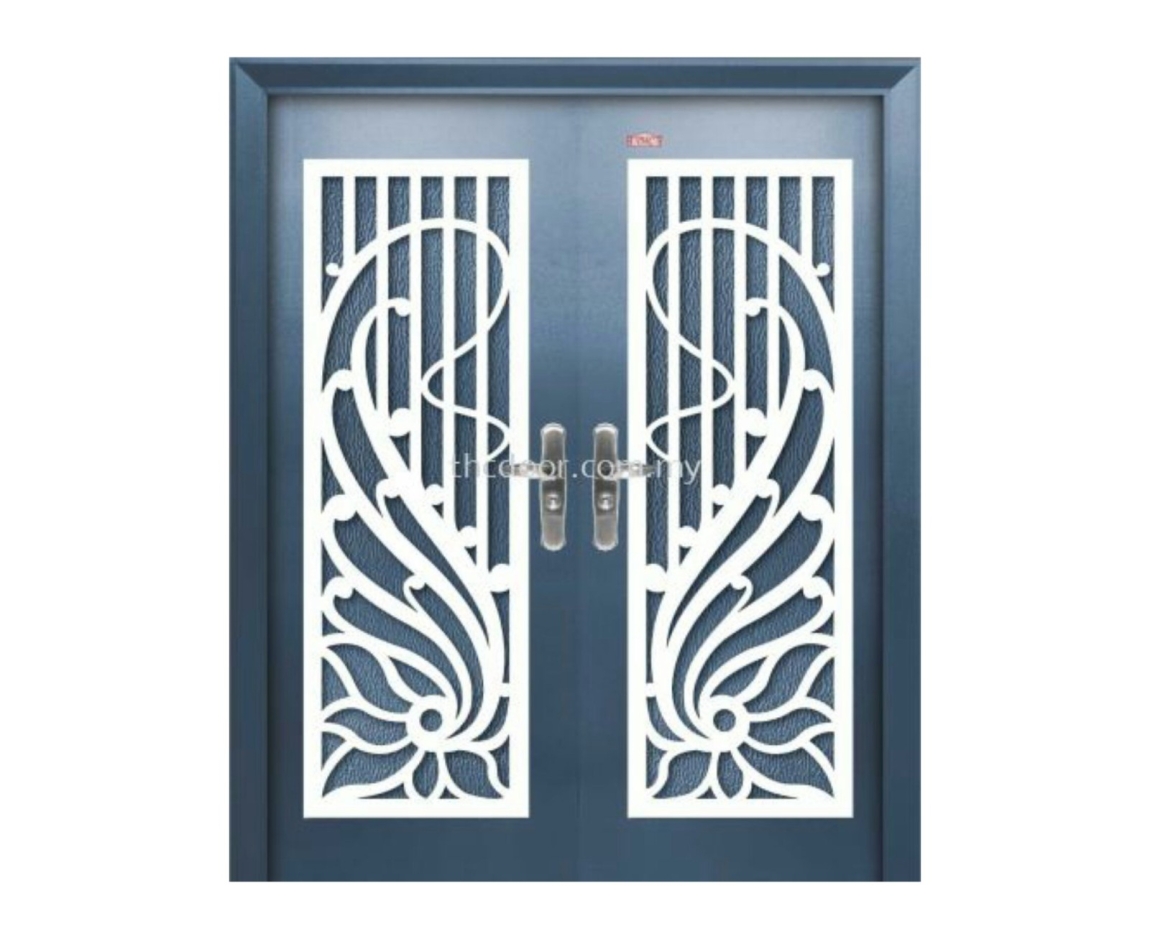 Security Door : P6-W99 (2) Double Wing Security Door  Security Door Choose Sample / Pattern Chart