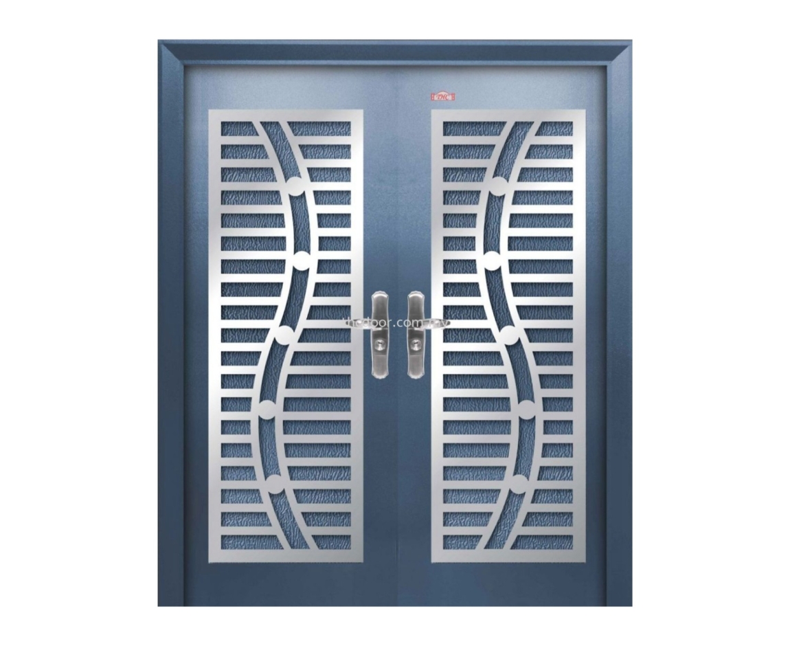 Pintu Keselamatan : P6-W95 Pintu Security Sayap Ganda2Xpintu Pintu Keselamatan Carta Pilihan Warna Corak