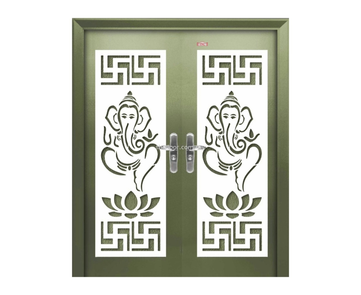 Security Door : P6-W895 Double Wing Security Door  Security Door Choose Sample / Pattern Chart