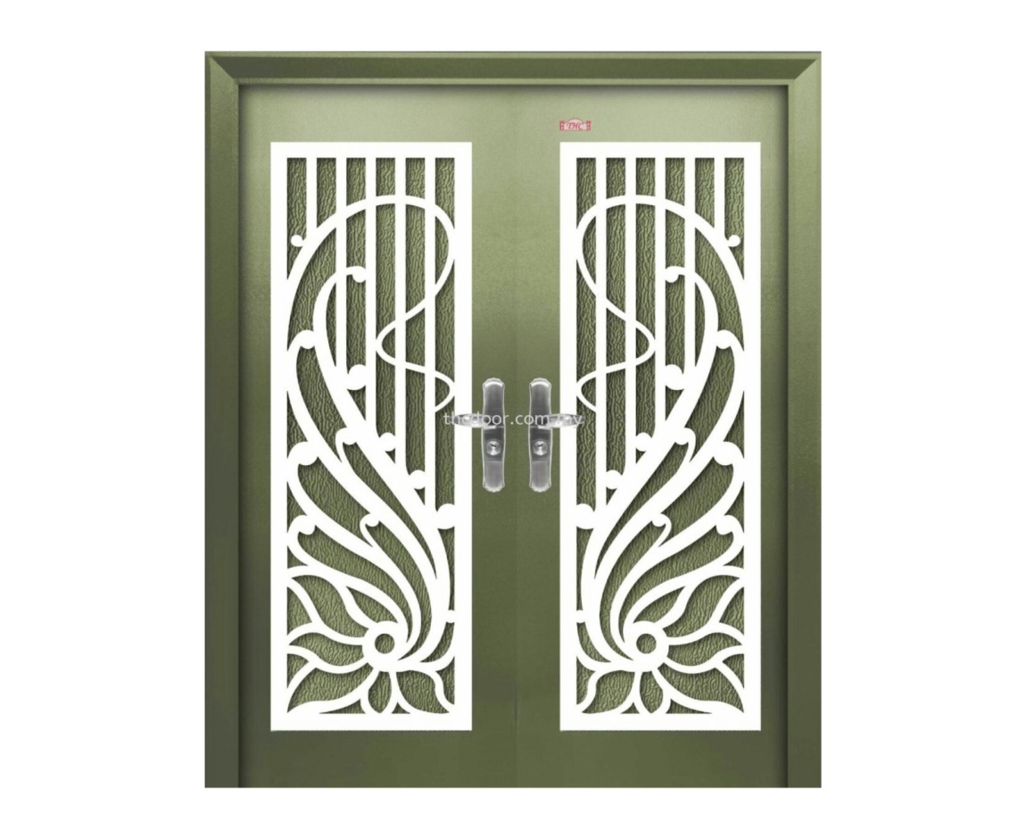 Security Door : P6-W99 Double Wing Security Door  Security Door Choose Sample / Pattern Chart