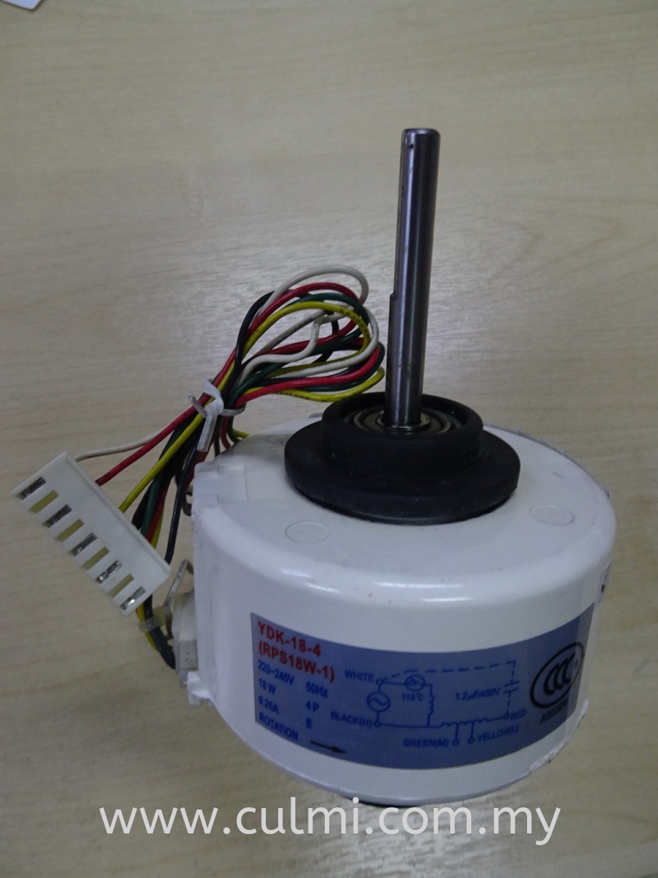 TRANE YDK-18-4 (TW518-005) 18W (W/O 1.2UF CAP.) WALL MOUNTED FAN MOTOR (MCW518ZBOOOA)