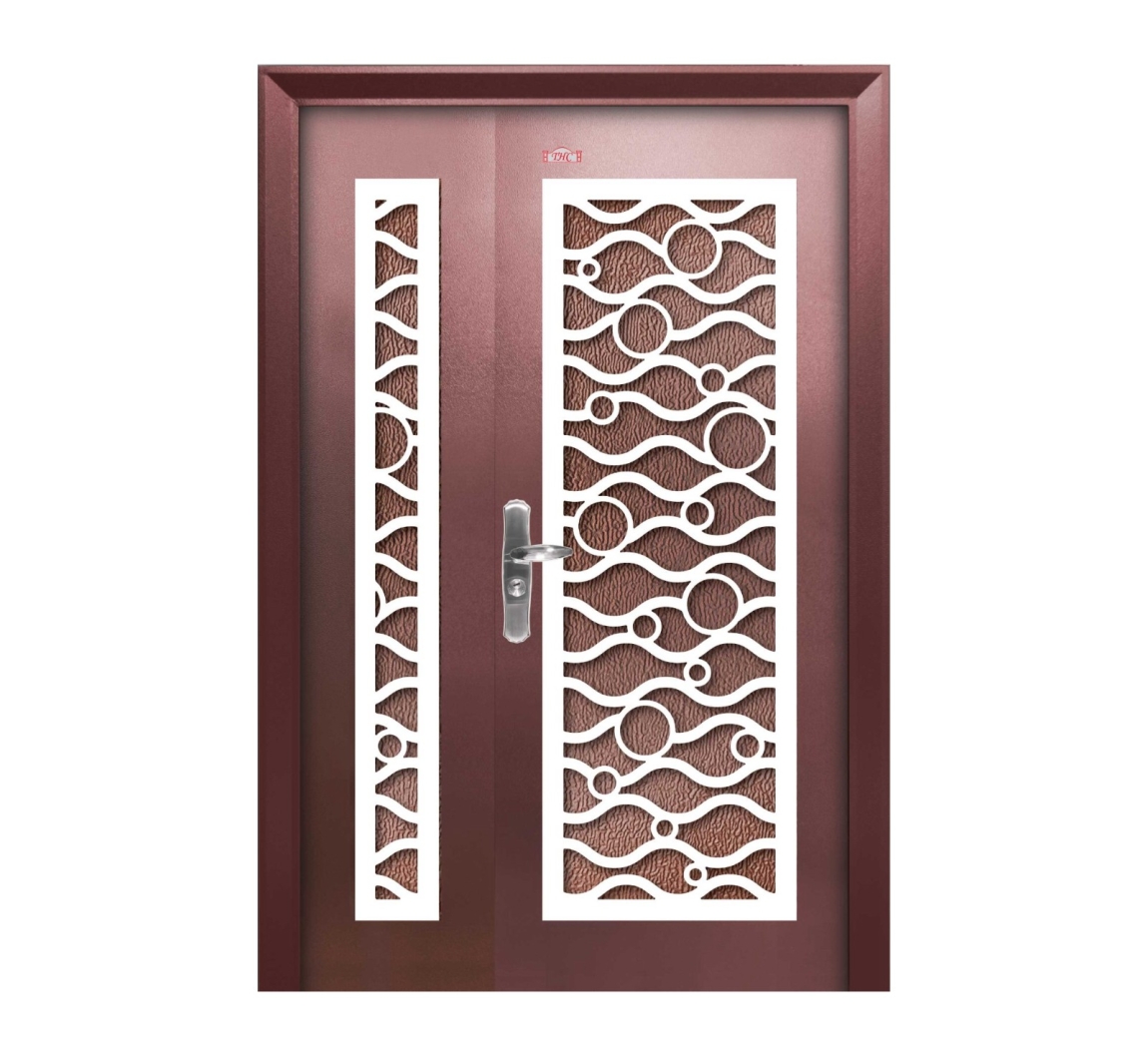 Unequal Security Door : AP4-W992 Copper Color Unequal Security Door  Security Door Choose Sample / Pattern Chart