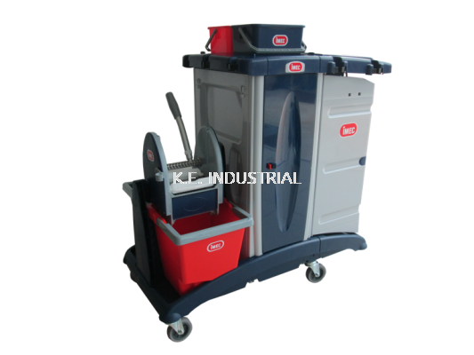 IMEC MX303 Multi Functional Janitor Trolley with 4 Side Enclosed