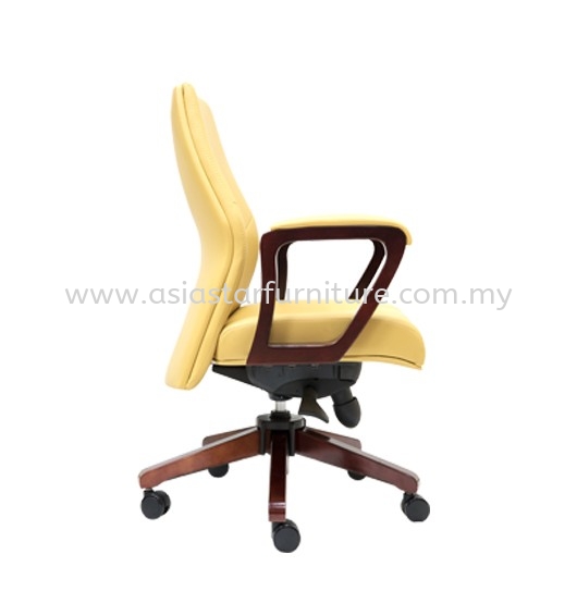 AMBER LOW BACK DIRECTOR CHAIR | LEATHER OFFICE CHAIR KOTA KEMUNING SELANGOR