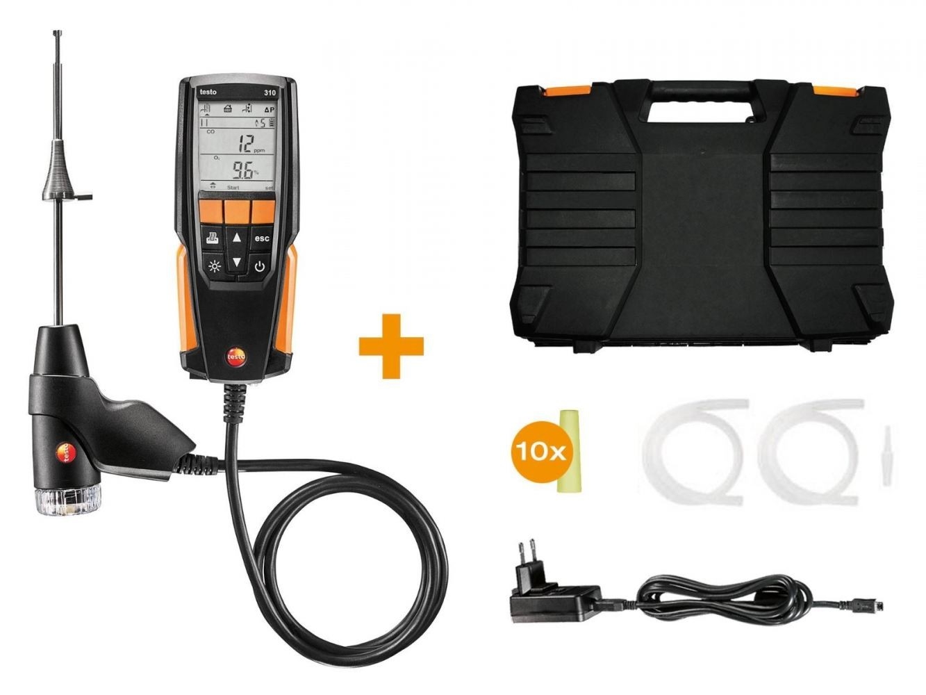 testo 310 entry-level flue gas analyzer