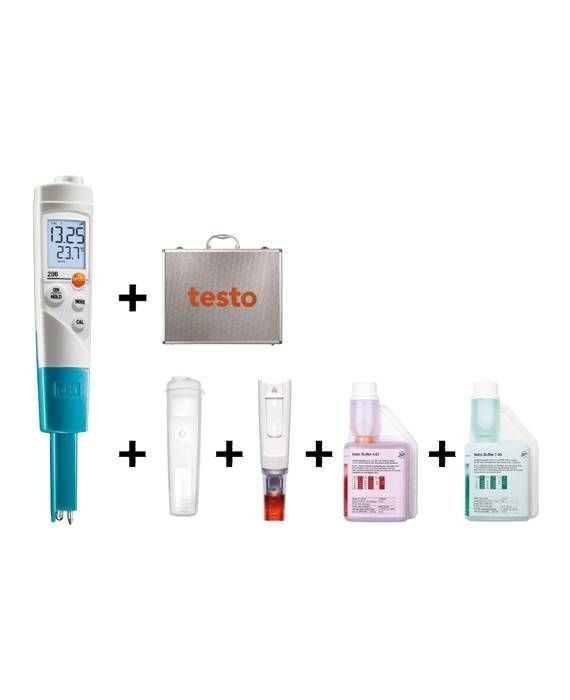 testo 206-ph1 starter set - ph temperature 卡塔尔世界杯中国足球赛事
 instrument for liquids