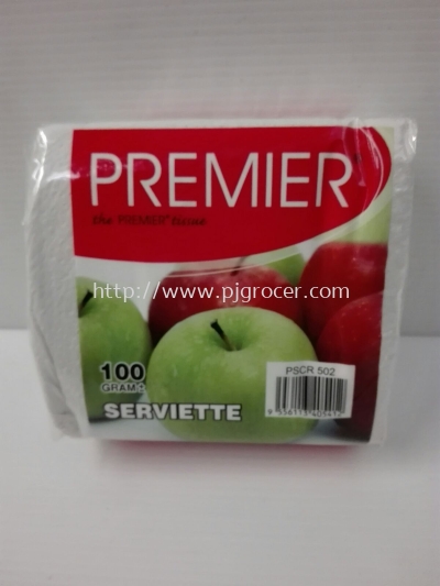 Premier Serviette (red& white) 100gm