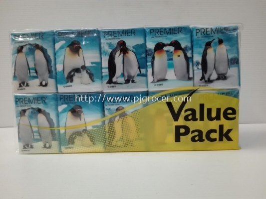 Premier Pocket Tissue (penguin) 10's x10