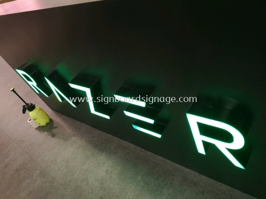 3D Box Up Lettering with LED Frontlit