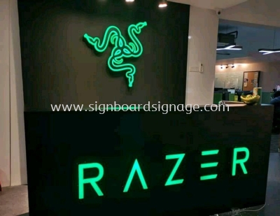 3D Box Up Lettering with LED Frontlit