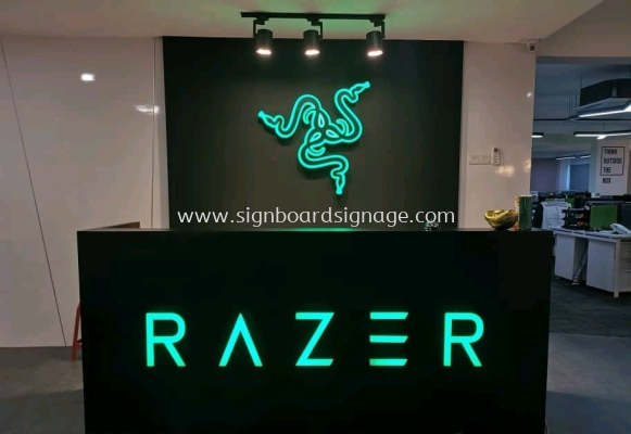 3D Box Up Lettering with LED Frontlit