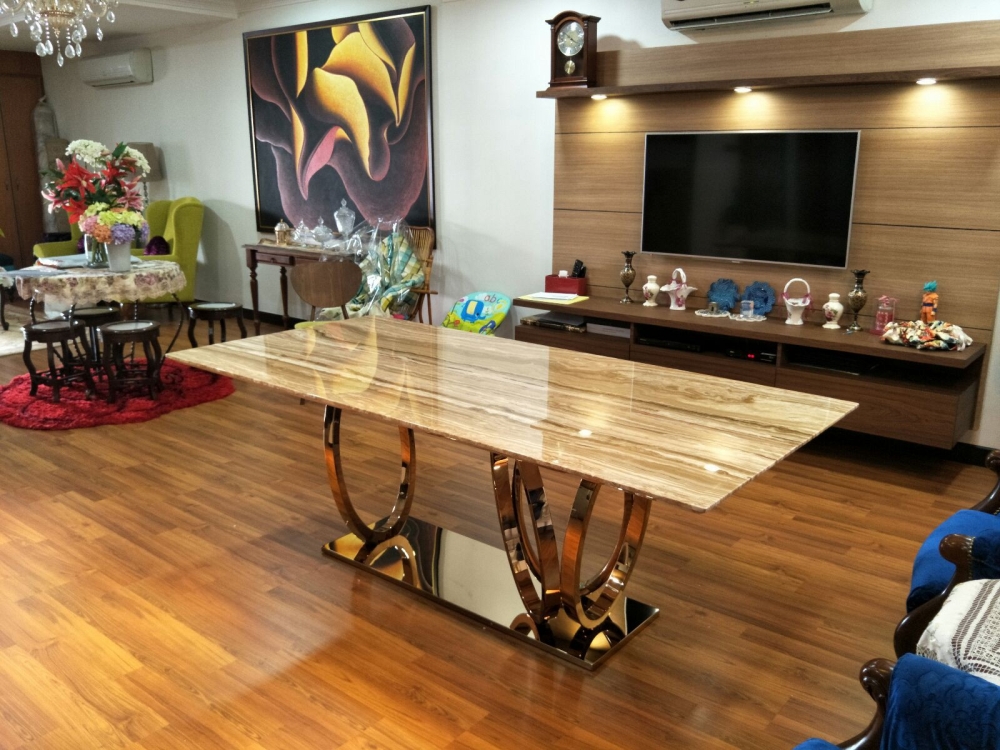 Marble Dining Set Or Dining Table - Penang Square Dining Table Dining ...