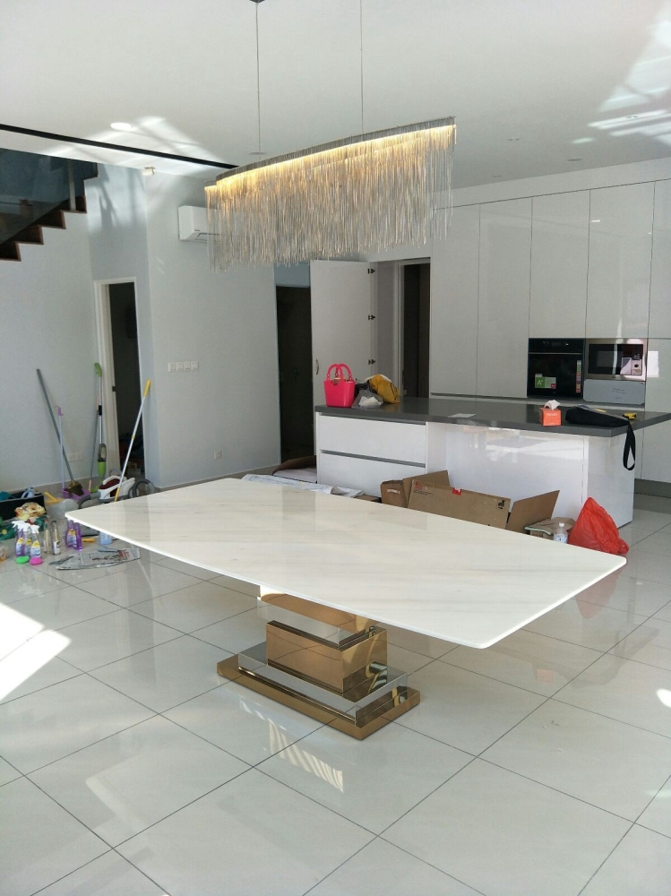 Marble Dining Table Reference - Johor Bahru Square Dining Table Dining ...