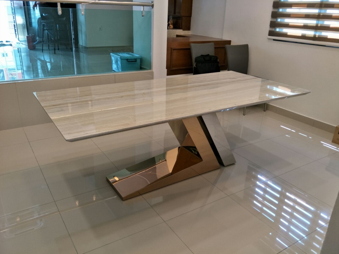Marble Dining Table Reference - Johor Bahru Square Dining Table Dining ...
