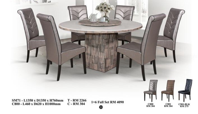 Marble Dining Set 4 - 8 Chairs