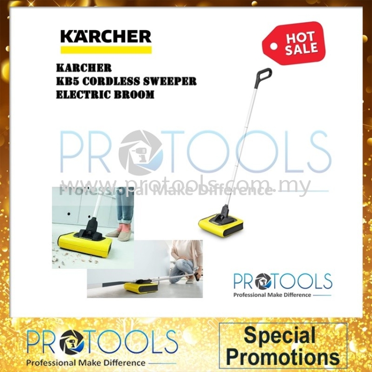 KARCHERR KB5 CORDLESS SWEEPER ELECTRIC BROOM- MADE IN GERMANY-1 year warranty