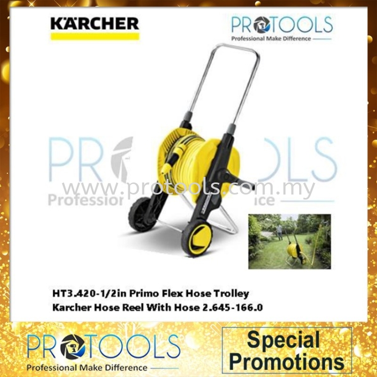 HT3.420-1/2in Primo Flex Hose Trolley Karcher Hose Reel With Hose 2.645-166.0