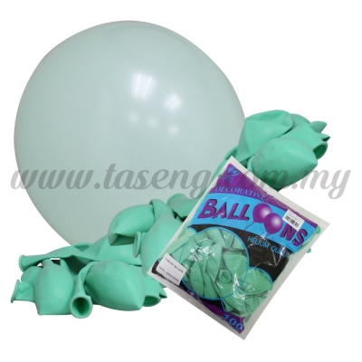 12 inch Standard Round Balloon -Pastel Mint 100pcs (B-12BK-PT6)